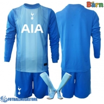 Fotballdrakt Barn Tottenham Hotspur Keeper Bortedraktsett 2025-26 Langermet (+ Korte bukser)